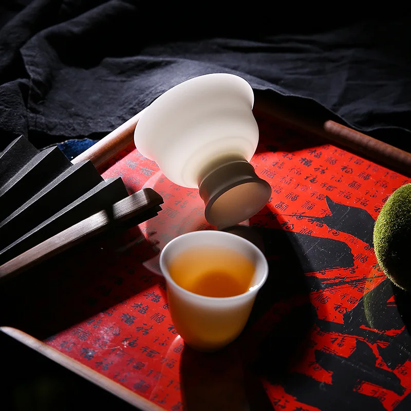 

The white porcelain guest cup, host cup, and ceramic household are made of high-quality white porcelain from Dehua