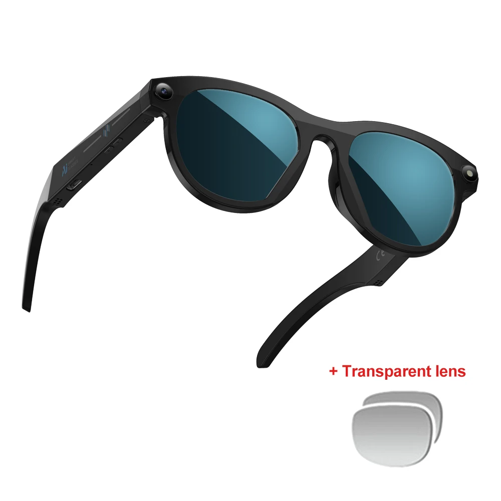 AI Smart Camera Glasses Video Record Bluetooth Calling Voice Assistant Music Player Translation Multifunctional Camera Glasses
