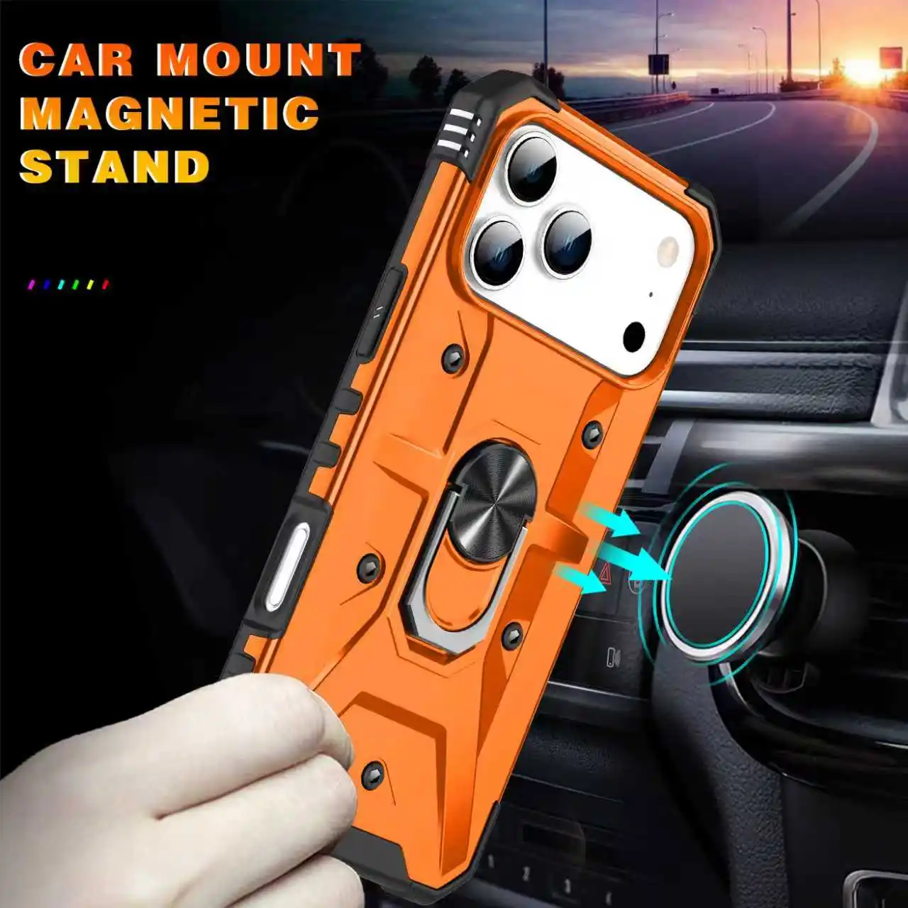 Casing Pelindung Tahan Banting dengan Cincin Jari untuk Iphone 17 Pro Max 17 Air 15 16 Plus 14 Pro 12 13 Iphone17 Iphone16