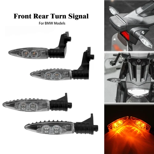 Indicador de señal de giro delantero y trasero LED para motocicleta, luz ámbar para BMW R1200GS, Adv, F650GS, F 700GS, F800 R, S1000XR, K1200R, R, HP2 SPORT