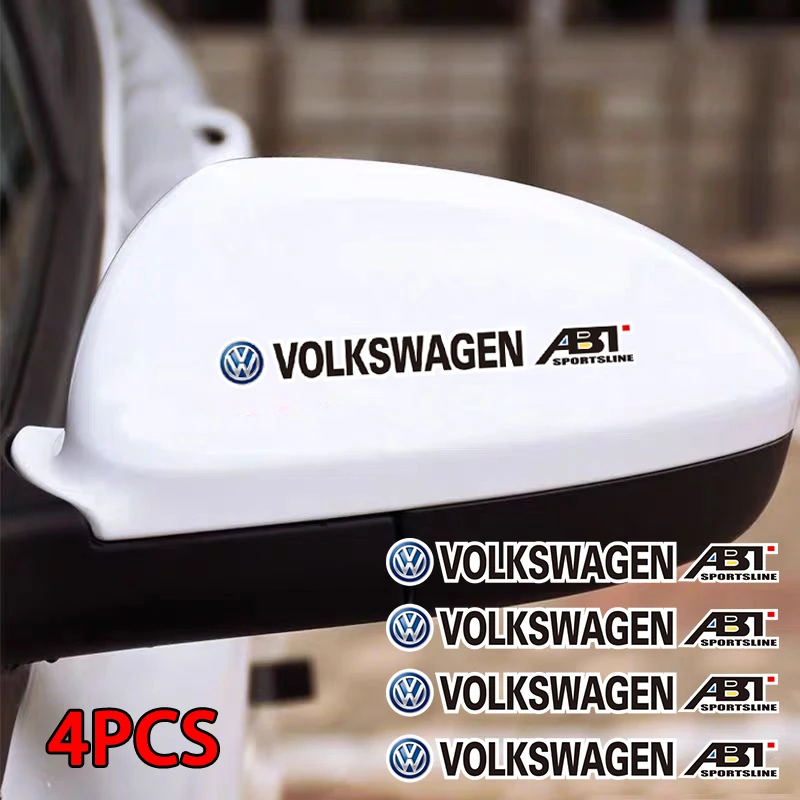 

Набор из 4 наклеек с логотипом автомобиля для декорации кузова Volkswagen: VW Phaeton, ID3, Tiguan, T-Cross, Golf, T5, Scirocco, Passat, Beetle, GTI, Jetta, T-ROC