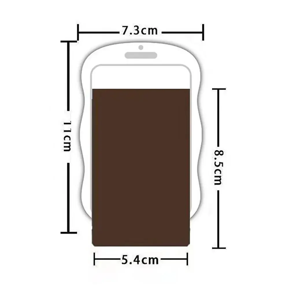 Soft Silicone Kpop Photocard Holder With Star Keychain Sliding Cover Transparent Card Holder Spring Rope Wallets & Holders