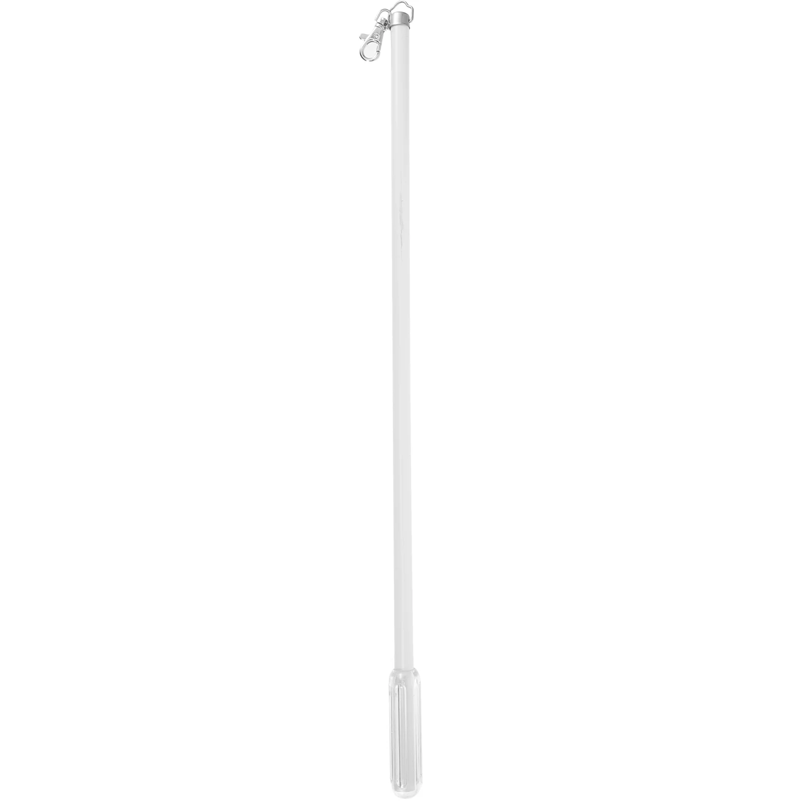 

Aluminum 50cm Alloy Curtain Track Roman Rod Manual Push and Pull Small Lever Hand (black) Pole Hooks