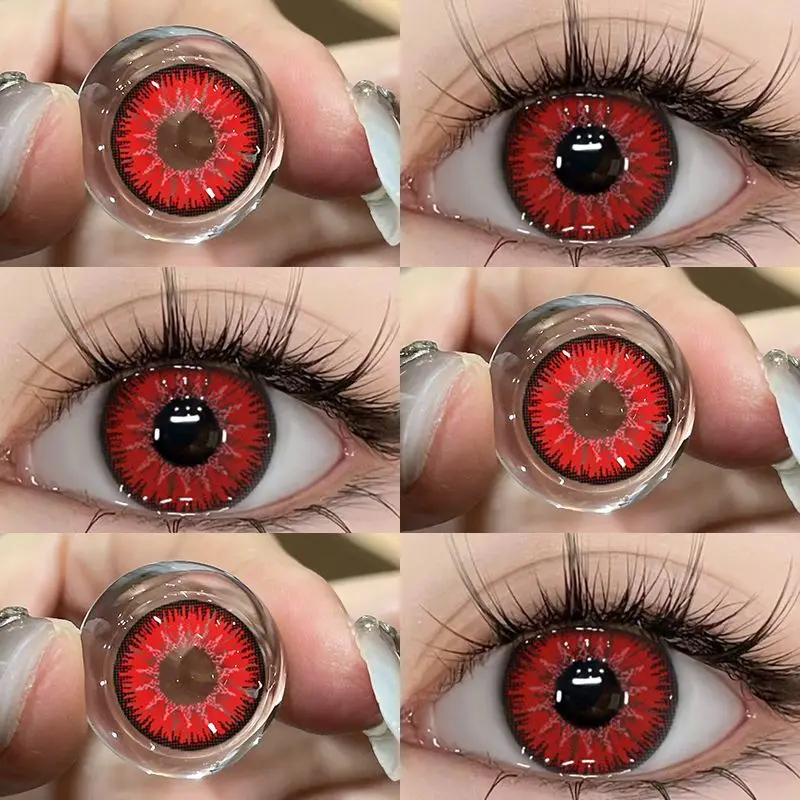 KSSEYE 2pcs Cosplay Anime Eyes Lenses for Eyes Yellow Brown Eye Lenses Halloween Colored Soft Beautiful Pupils New Fast Shipping