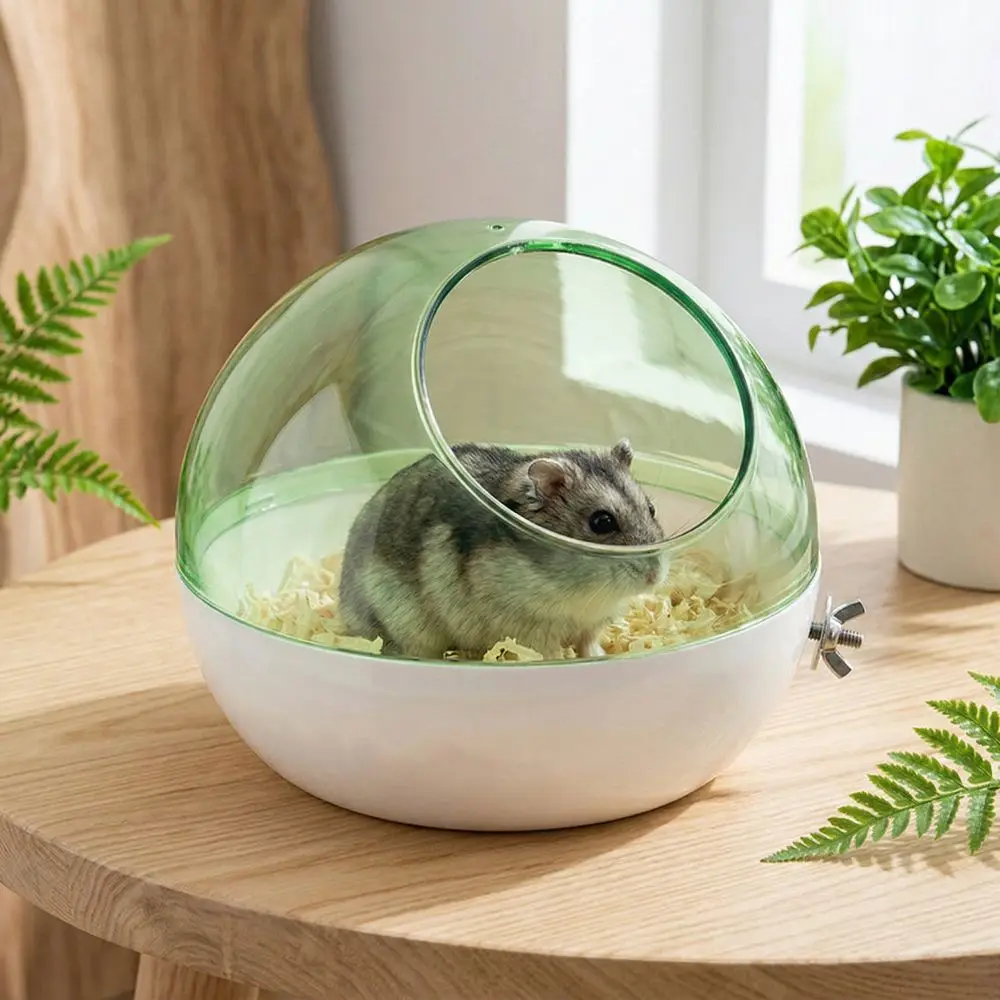 

Creative Space Capsule Bird Nest Transparent Thickened Plastic Parrot Nest House Clear Observation Warming Bird Cage Bed