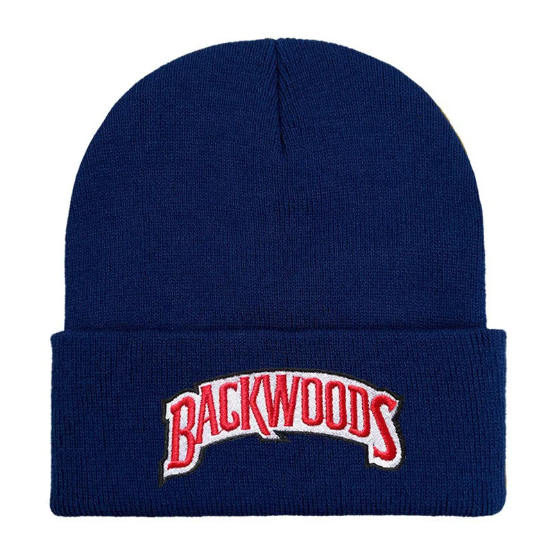 Zima jesień kobiety mężczyźni BACKWOODS haftowana czapka z dzianiny Outdoor utrzymuj ciepło czapki typu beanie miękkie czapki hip-popowe