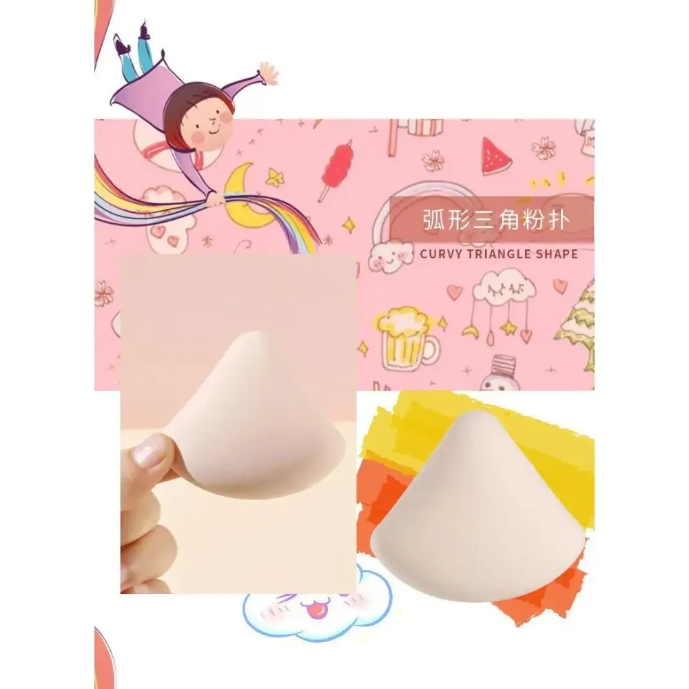 1-10 stücke Runde Quadrat Dreieck Form Make-Up Schwamm Puff Trocken Nass Dual-use-Weiche Zuckerwatte Air kissen Foundation Puderquaste