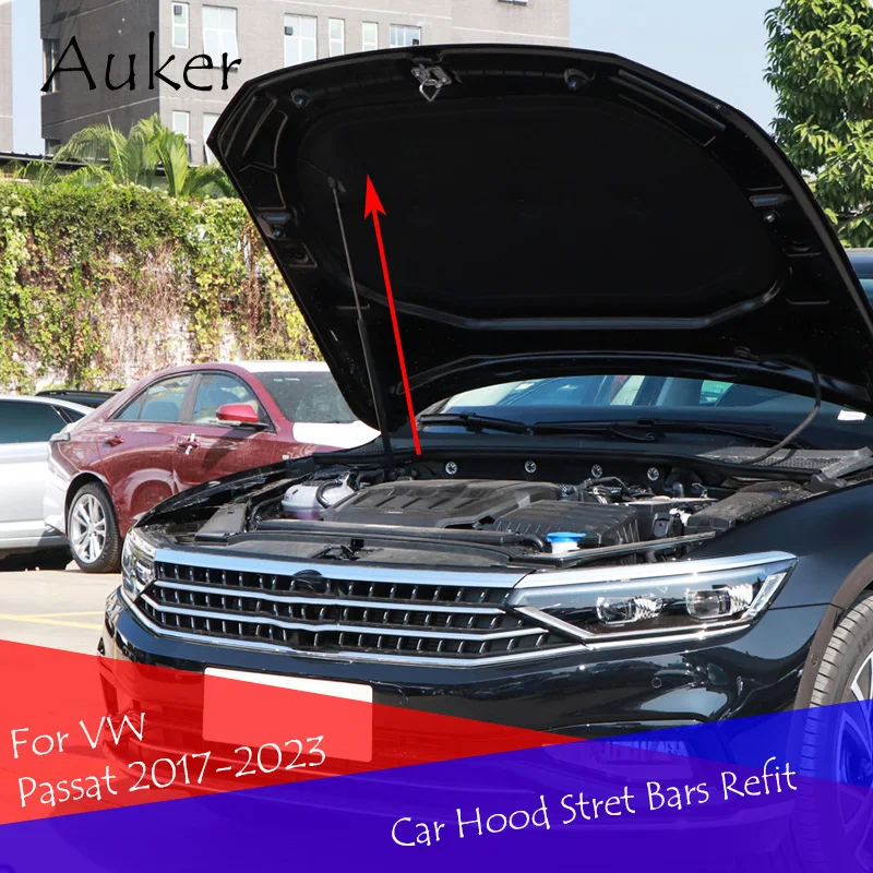 

For VW Passat 2017-2023 Car-Styling Refit Bonnet Hood Gas Shock Lift Strut Bars Support Rod Accessories