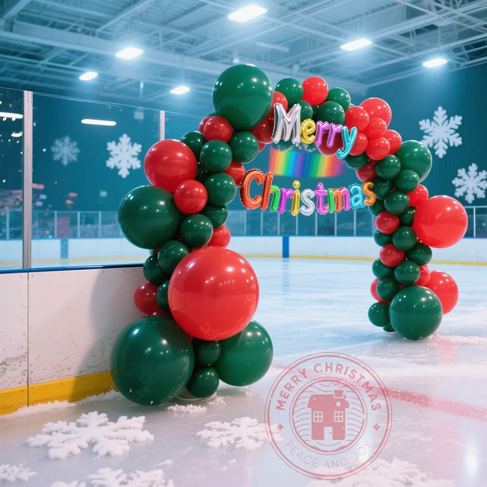 

5-36inch Christmas Balloon Red Green White Thick Balloons Birthday Party Balloon Arches Festival Celebration Background Decor