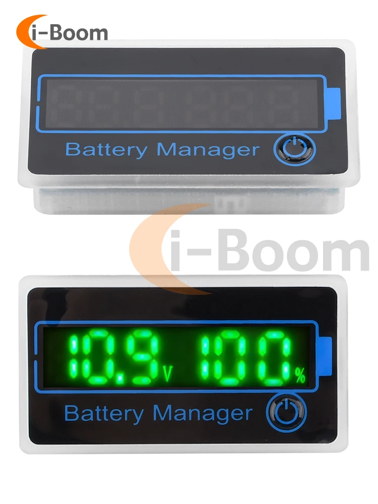 

DC8V~120V Voltmeter Lithium Battery Level Indicator Adjustable LED Digital Display Low Battery Buzzer Alarm