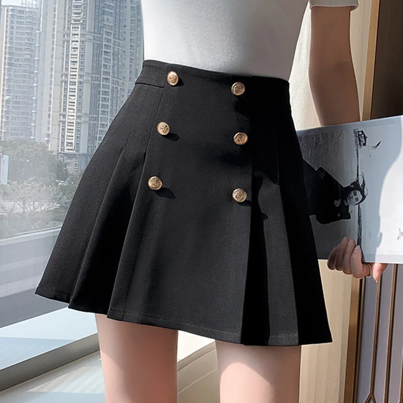 2023 new women's summer design sense niche high waist thin A-line short skirt anti-walking hip skirt