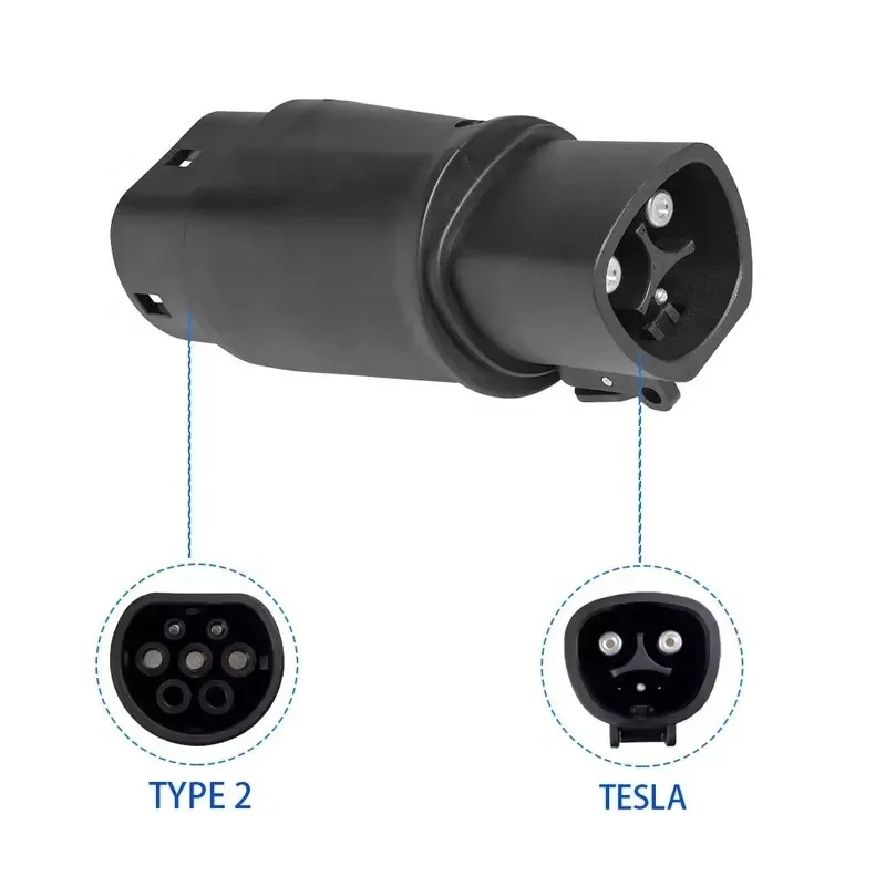 Custom Smart 3.5kW 7kw Portable Tesla to Type 2 Evse Fast EV Electric Charger Socket