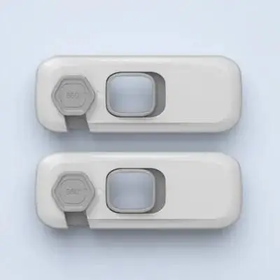 

2Pcs Safety Locks Anti-Pinch Cabinet Drawer Wardrobe Refrigerator Toilet Trash Can Locks for Childproofing Home Use