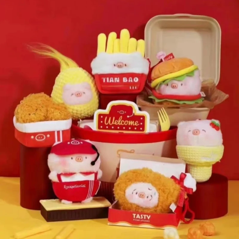 

Животный рынок Tian Bao Piggy Crazy Tian Bao Bucket Series слепая коробка кулон кукла Mystery Box Kawaii коллекция плюшевая игрушка в подарок