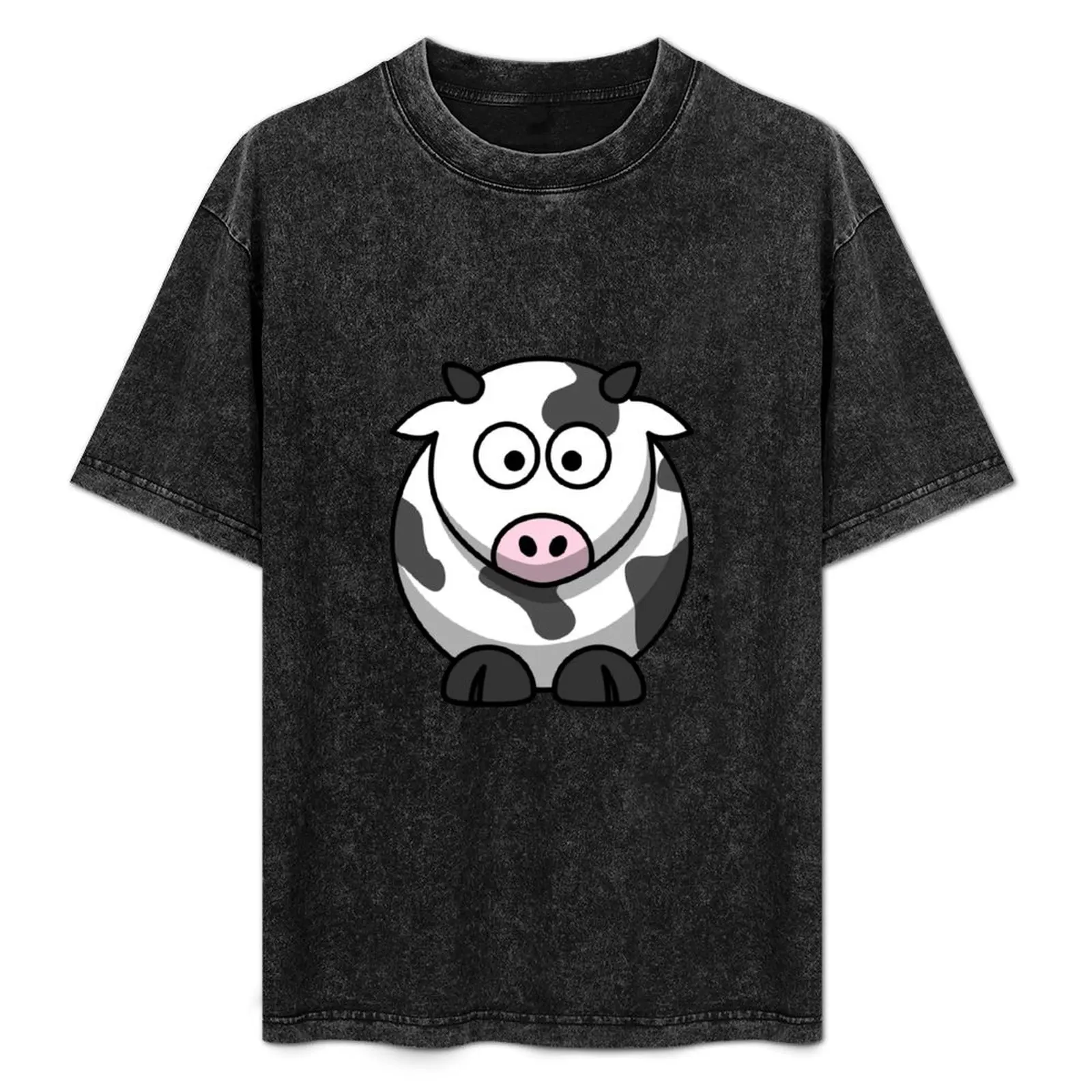 

Cute Cow T-Shirt blanks plus size clothes essential t shirt vintage anime shirt T-shirts for men cotton