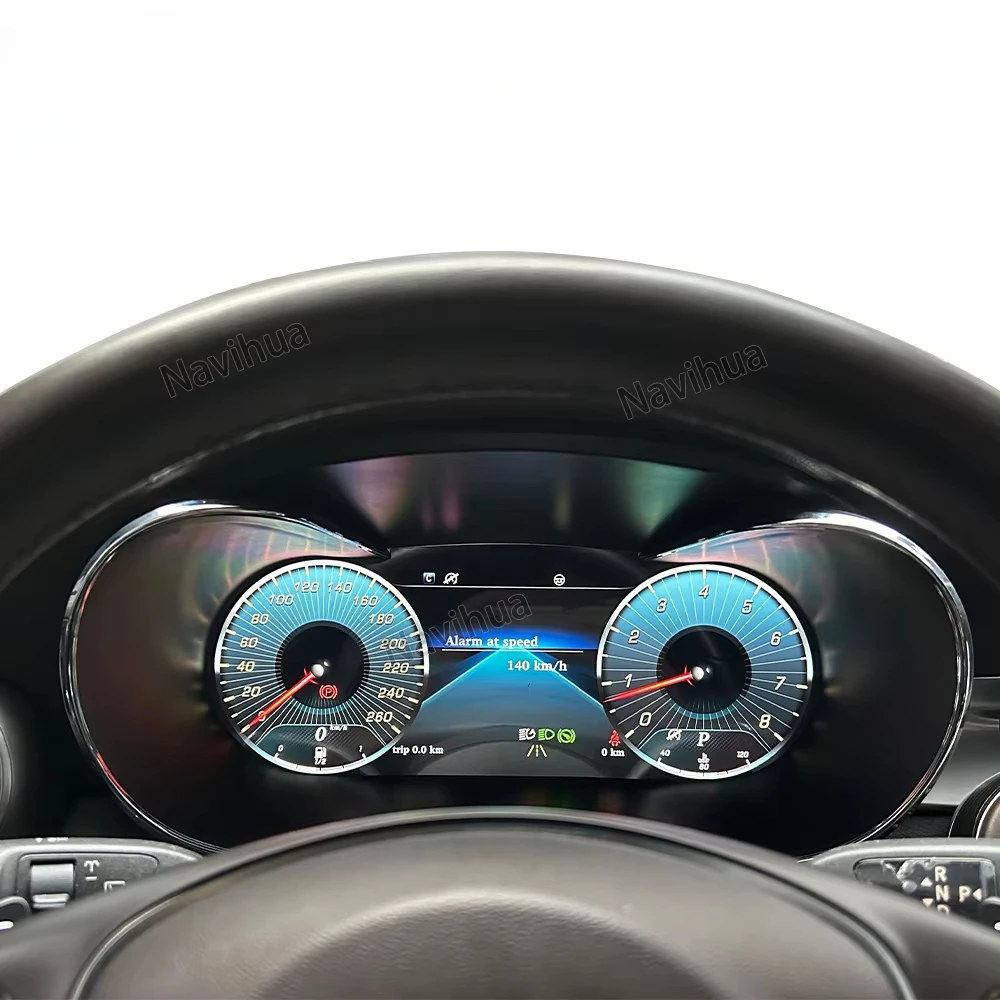 New Linux Car Digital Cluster for Mercedes Benz C W205 GLC X253 LCD Dashboard Speedometer Upgrade Cockpit Auto Meter