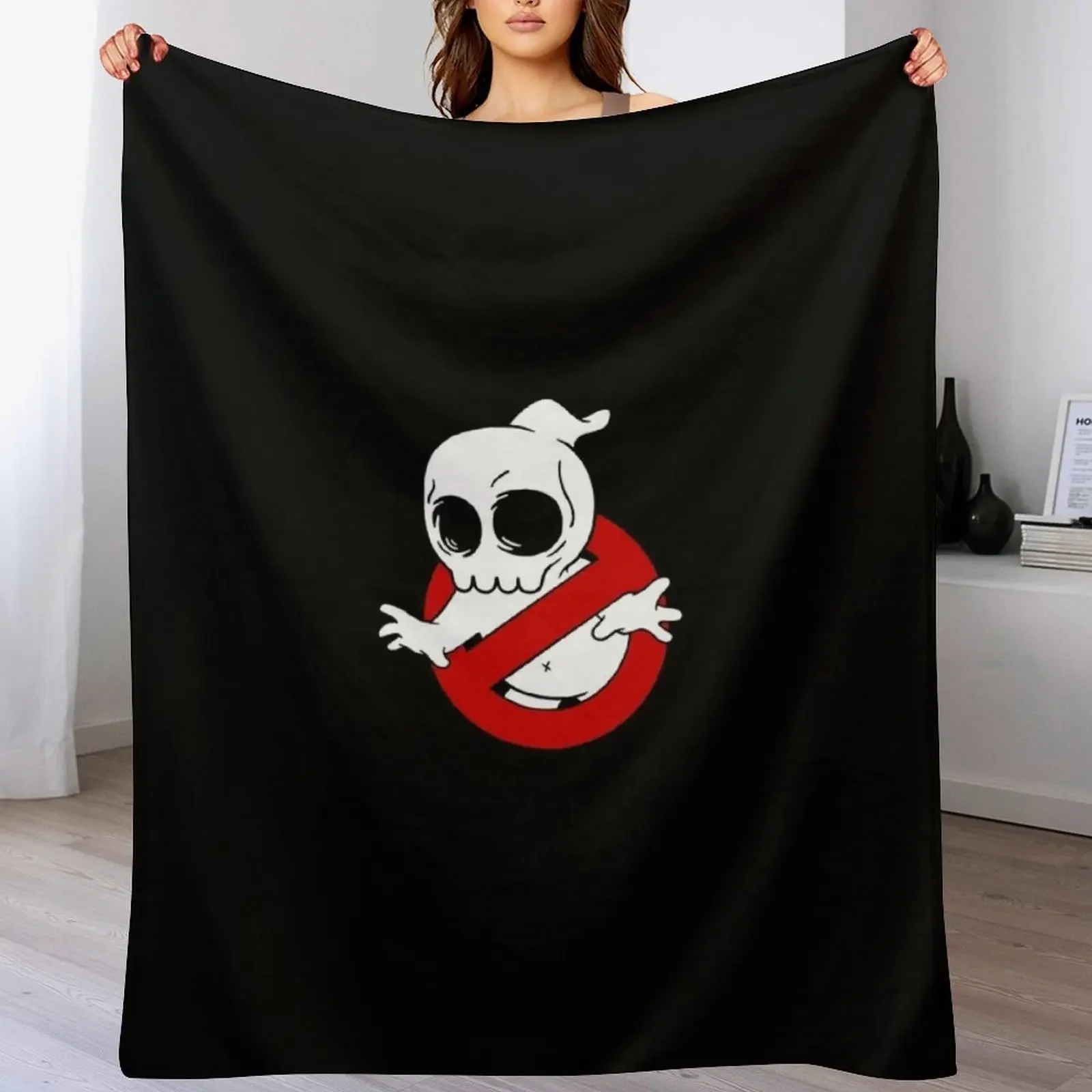 

skull buster Throw Blanket Blankets For Sofas Retros Hairy Decorative Beds Blankets