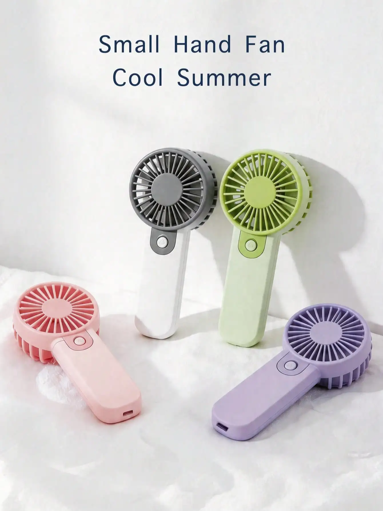 

AOYI Mini Handheld Electric Fan, Portable Battery Operated Single Button Handheld Fan, For Women, Eyelash, Outdoor, Travel