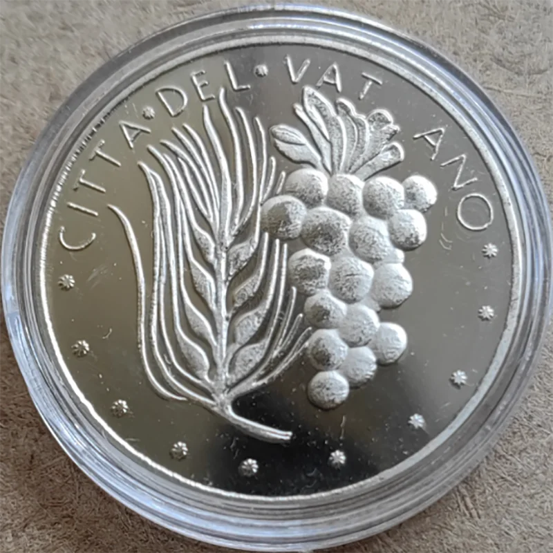 Citta Delvat Ano Commemorative Coins Medallion Silver Plated Grape Wheat Ear Coin 30mm COPY