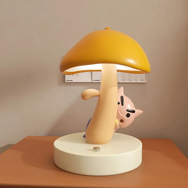 Cute Cartoon Kawaii Crayon Shin-Chan Buriburizaemon Table Lamp Living Room Room Bedroom Bedside Night Light Birthday Gift