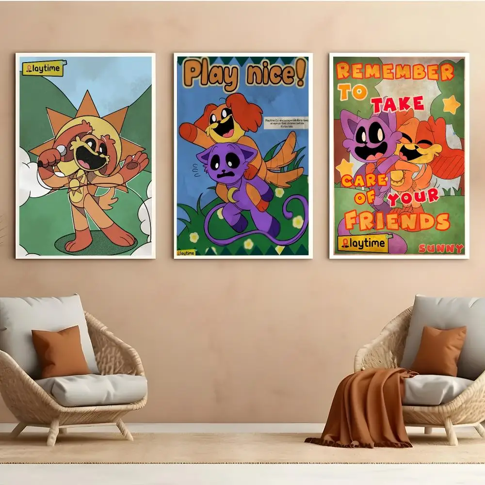 Critters C-CATNAP DOGDAY Poster Peel And Stick Matte Self Adhesive PVC Easy Apply Removable Waterproof Frameless Home Decor