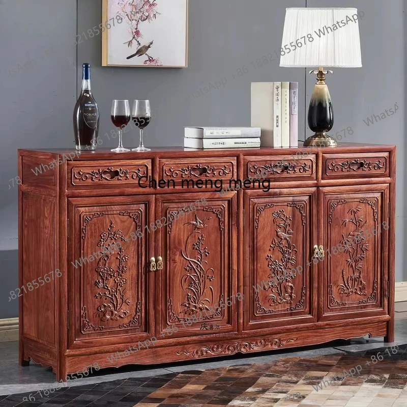 

mahogany side cabinet, rosewood tea, solid wood storage, storage cabinet, restaurant fish tank cupboard