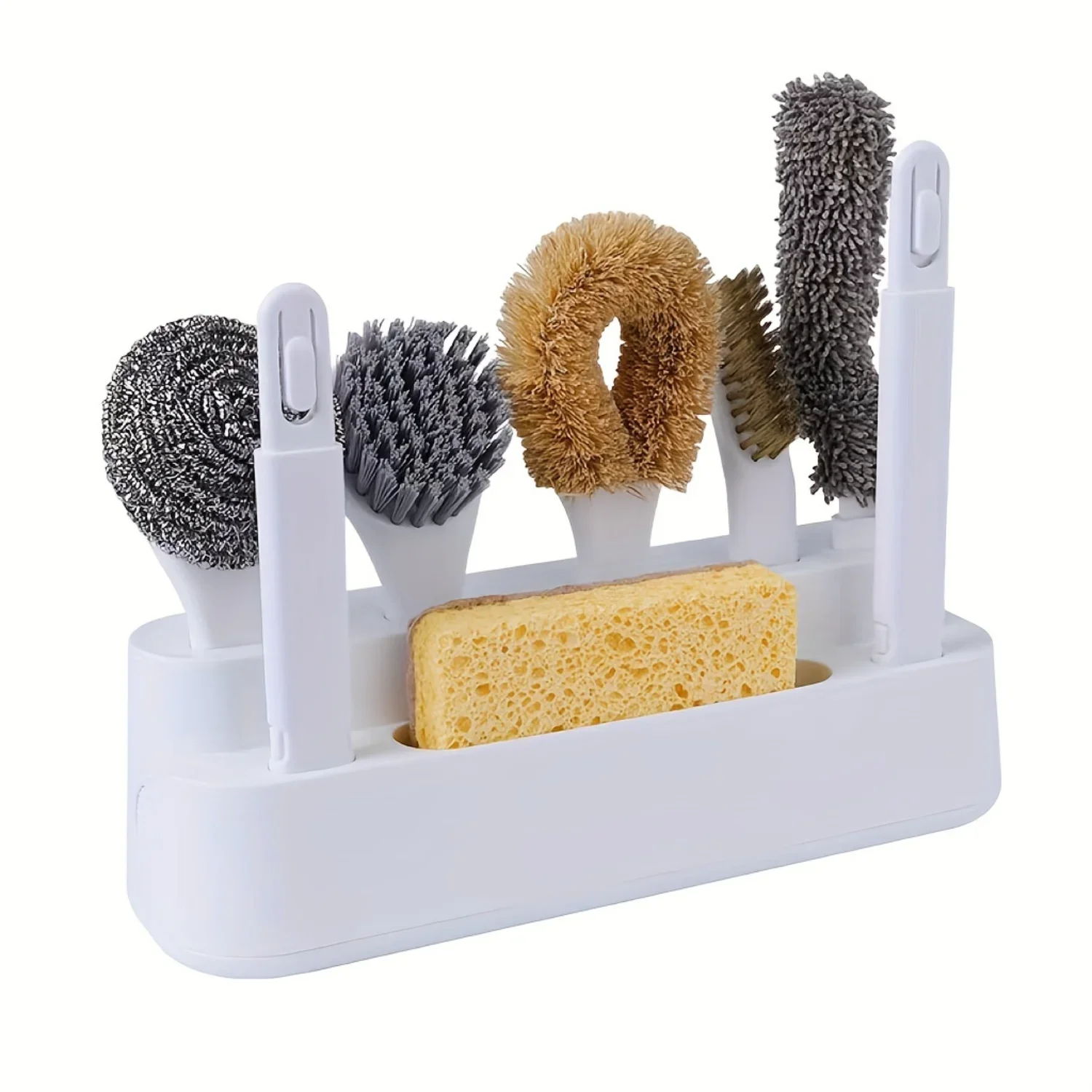 

Набор щеток для чистки кухни — скребки для мытья посуды с длинной ручкой, щетки для бутылок и соломинки, нескользящая ручка