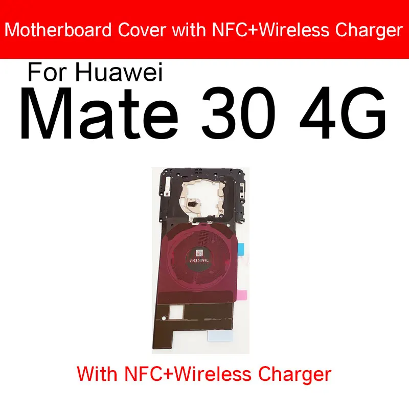 Wireless Charging NFC Motherboard Cover For Huawei Mate 10 20 20X 30 Pro 4G 5G Lite Antenna Mainboard Frame Shell MIC Board Case