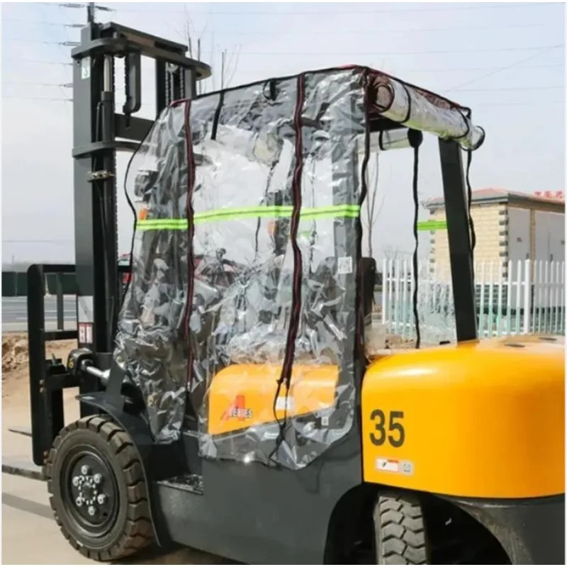 

Forklift Rain Cover Car Clothing Thickened Rain Curtain Windshield Awning Suitable Shade Fit For Heli Hangcha Longgong Liugong