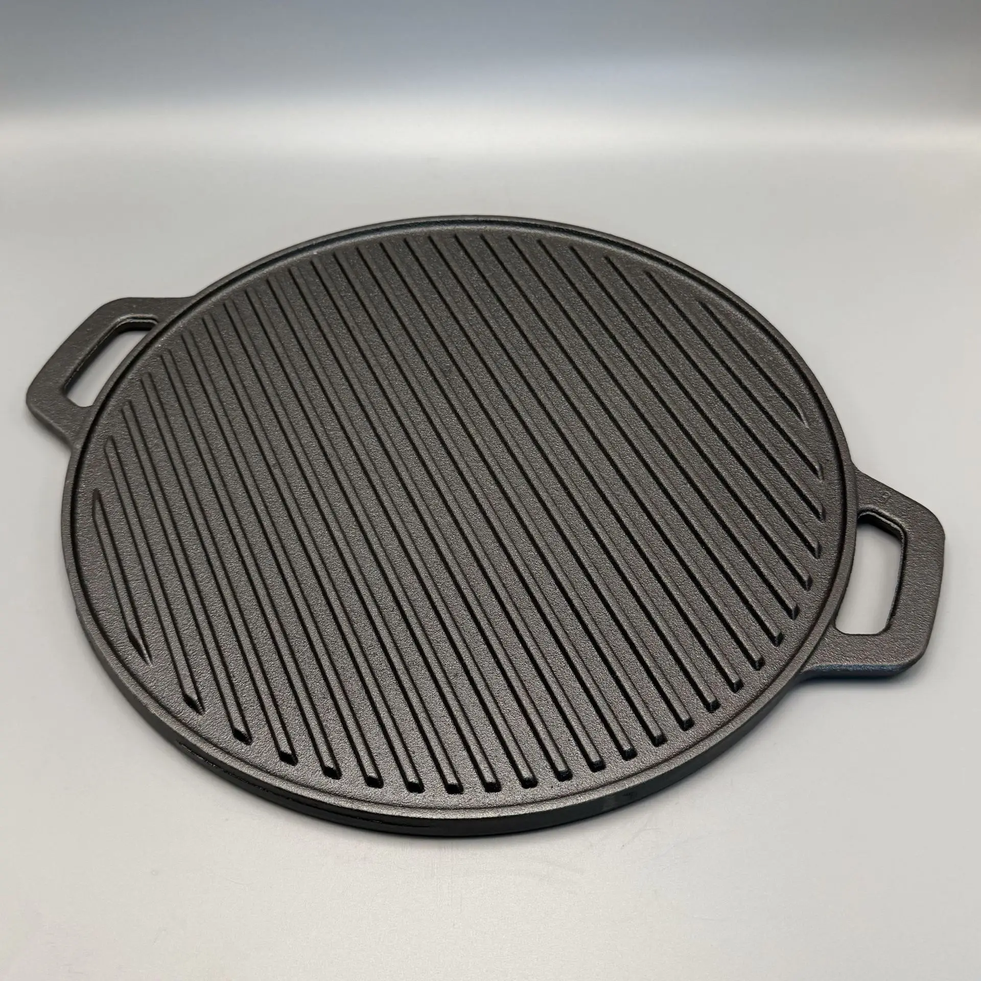 Skillet Cast Iron Camp - Double Sided Striped Cast Iron Griddle