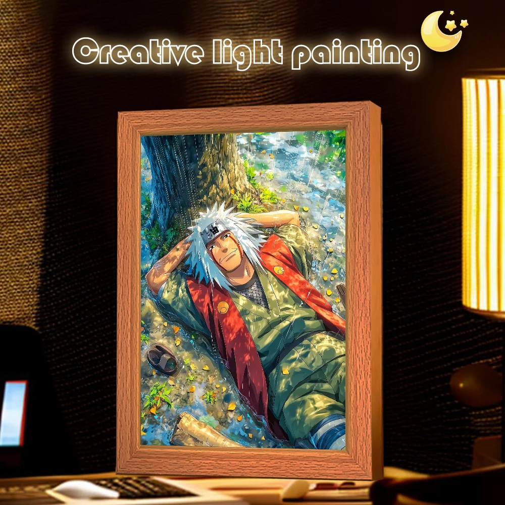 

Naruto Uzumaki LED Three-Color Light Game Room Decoration Anime Themed Moonlight Lamp Perfect Christmas Gift for Fans