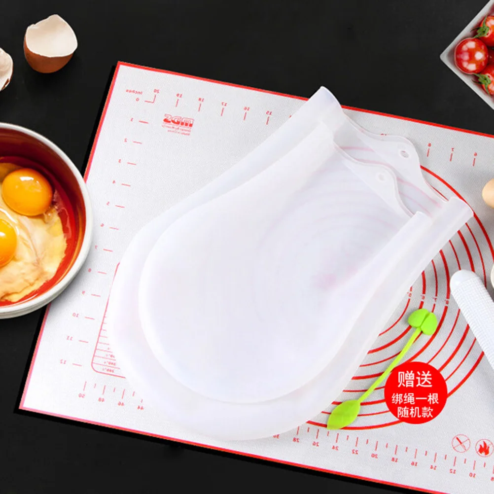 Silicone Kneading Dough Bag Nonstick Reusable Baking Pastry Mixing White Squeezy Dough Bag Ideal for Bread Pizza Pasta Pastry