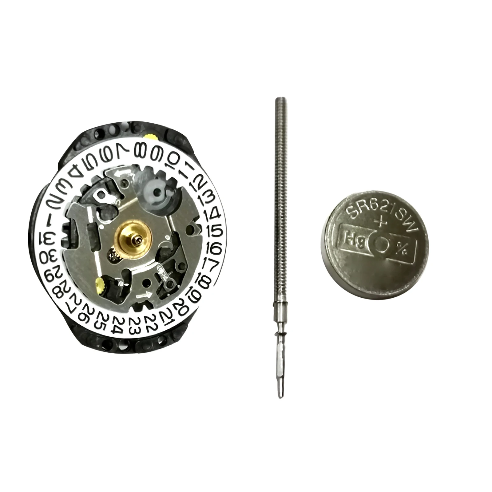 الدقة تقويم واحد 3 الأيدي ساعة كوارتز تاريخ الحركة @ 3 بما في ذلك البطارية لقطع غيار حركة VX82 VX82E اليابانية