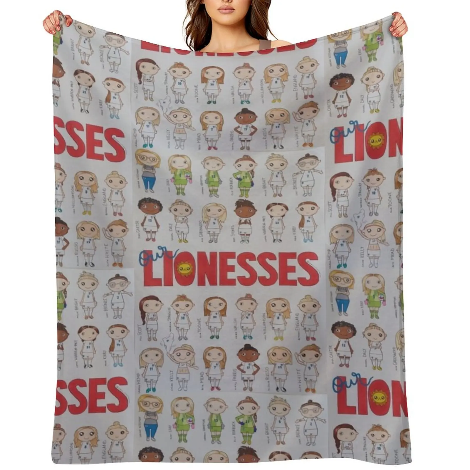 

Our Lionesses Throw Blanket anime Sofa for babies blankets and throws Blankets