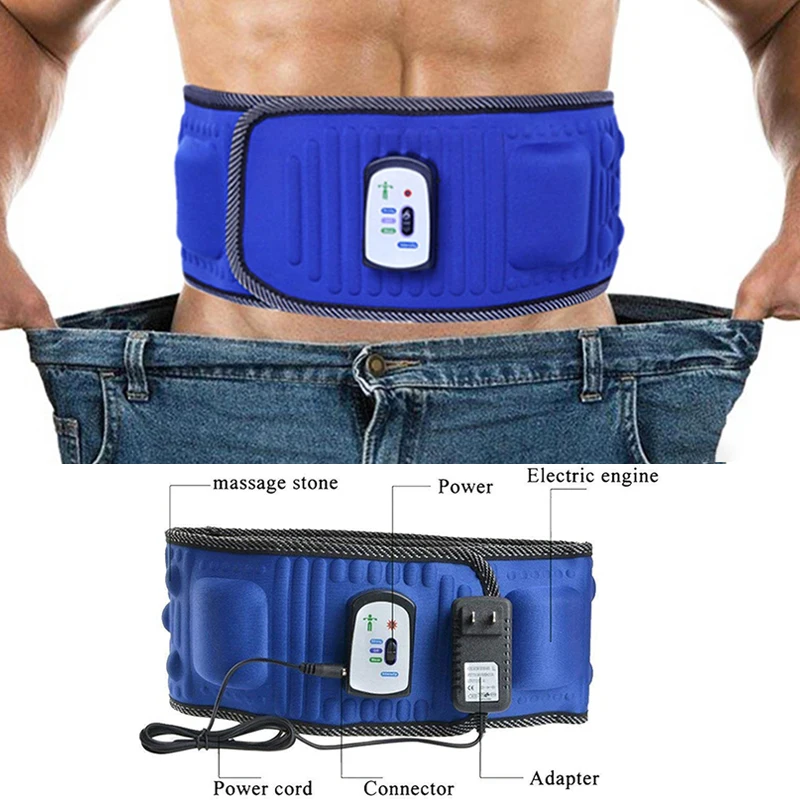 Weight Loss Fat Burning Electric Abdominal Stimulator Body Vibrating Slimming Belt Belly Muscle Waist Trainer Massager