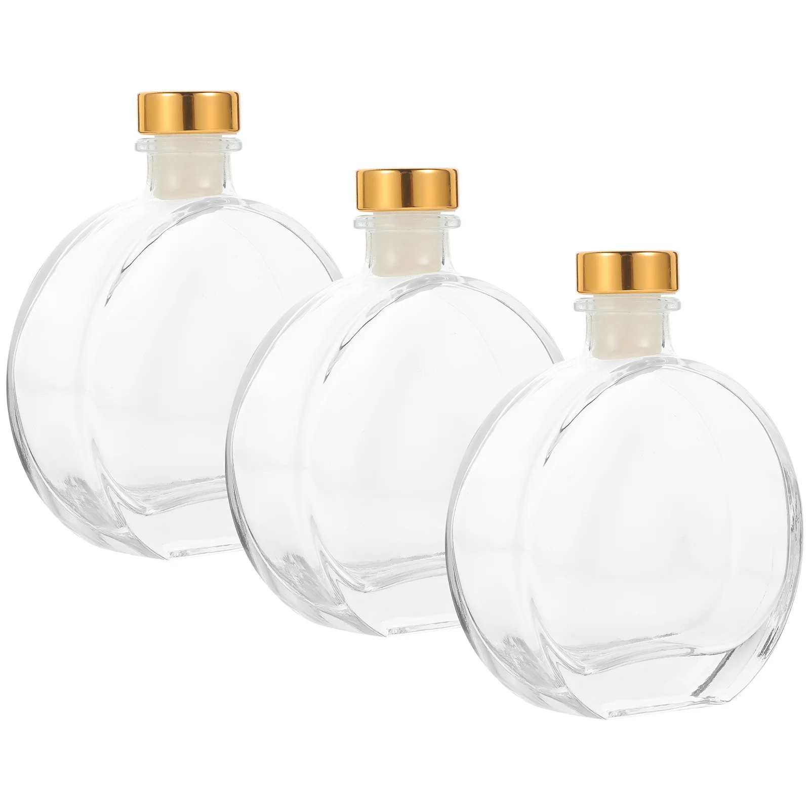 3 قطعة زجاجات ناشر الروائح الزجاجية سعة كبيرة زجاجة عطر فارغة لطاولة سطح المكتب المنزل مكتب الضروري النفط #5