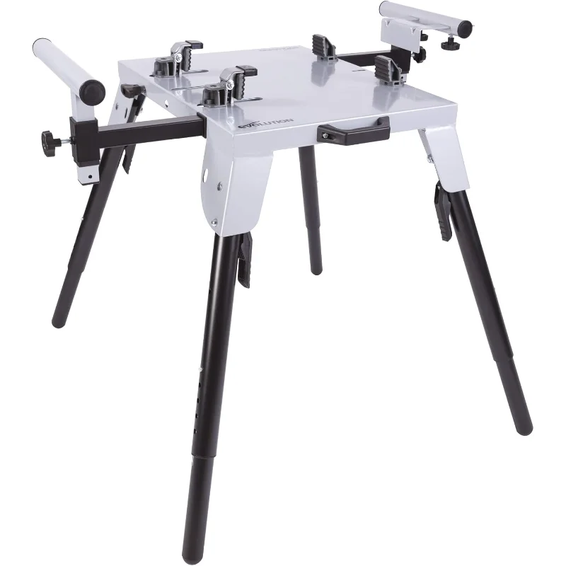 

Evolution Power Tools 005-0002 Chop Saw Stand with Universal Fitting, Height Adjustable,3M Extendable Arms & Supports Upto 225KG