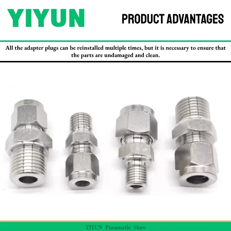 

dapter straight-through terminal straight connector 304 Stainless steel aZG3/4-φ1" ZG1’-φ25.4 ZG1/8-φ5 ZG series 20pcs