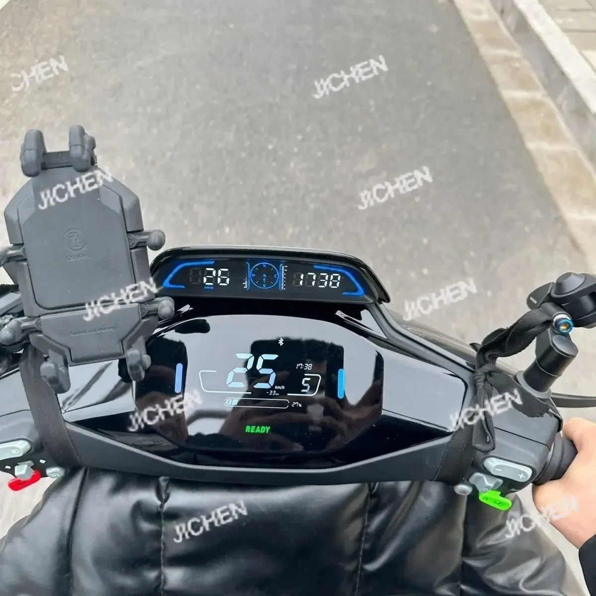 

Универсальный водонепроницаемый проекционный дисплей HS для электромобилей: компактный измеритель скорости, отображение скорости за час, компас