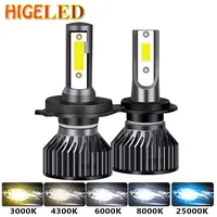 Car Headlight H7 Led Headlight 16000LM H1 H4 LED Bulbs Lamps 3000K 4300K 6000K 8000K 25000K 60W H8 H9 H11 Lamp Fog Lights