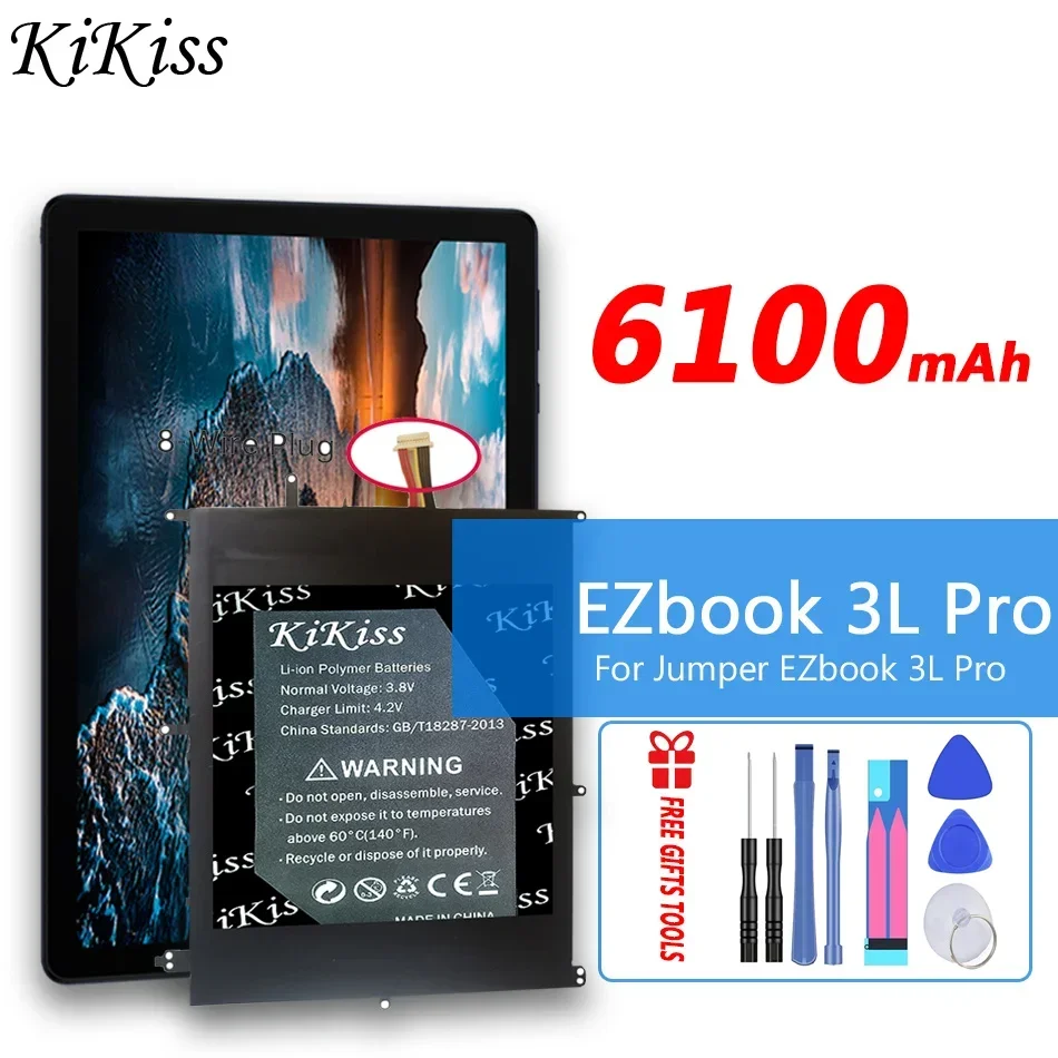 

6100mAh KiKiss Battery For Jumper EZbook 3 Plus MB11/3L Pro 3LPro (MB12) HW-3487265 TH140A EZbook3 Plus Batteries