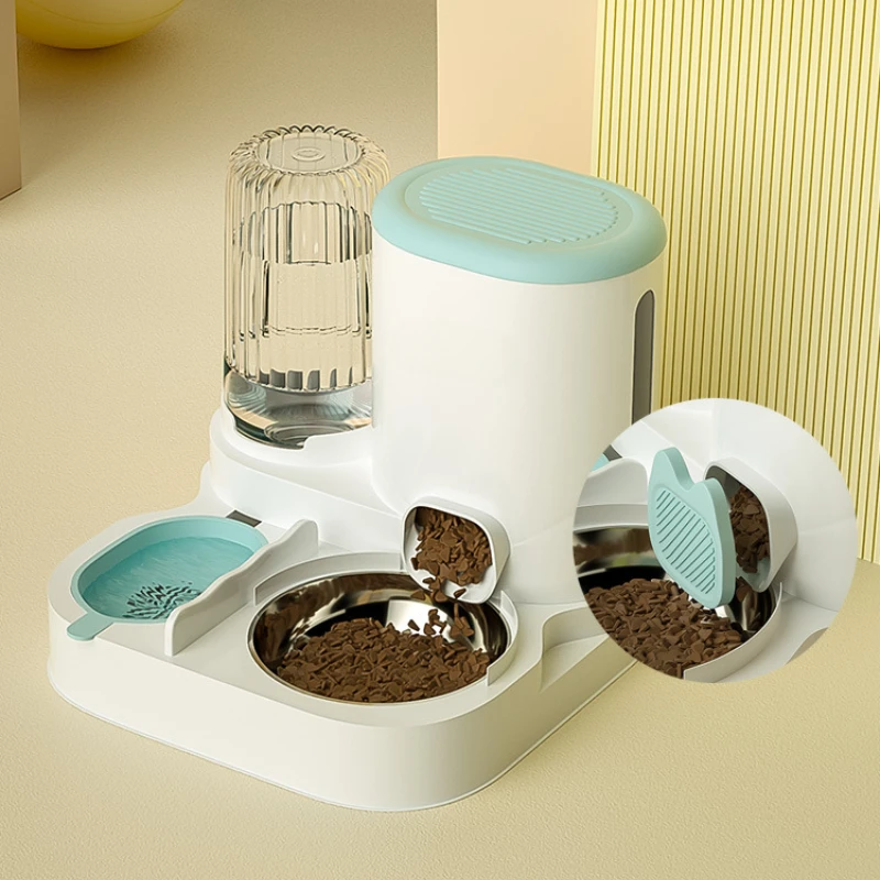 Cat Automatic Feeder Water Dispenser Water Dispenser Cat Bowl Dog Bowl  Cat Food Basin Dog Food Basin Automatic Refilling Kettle