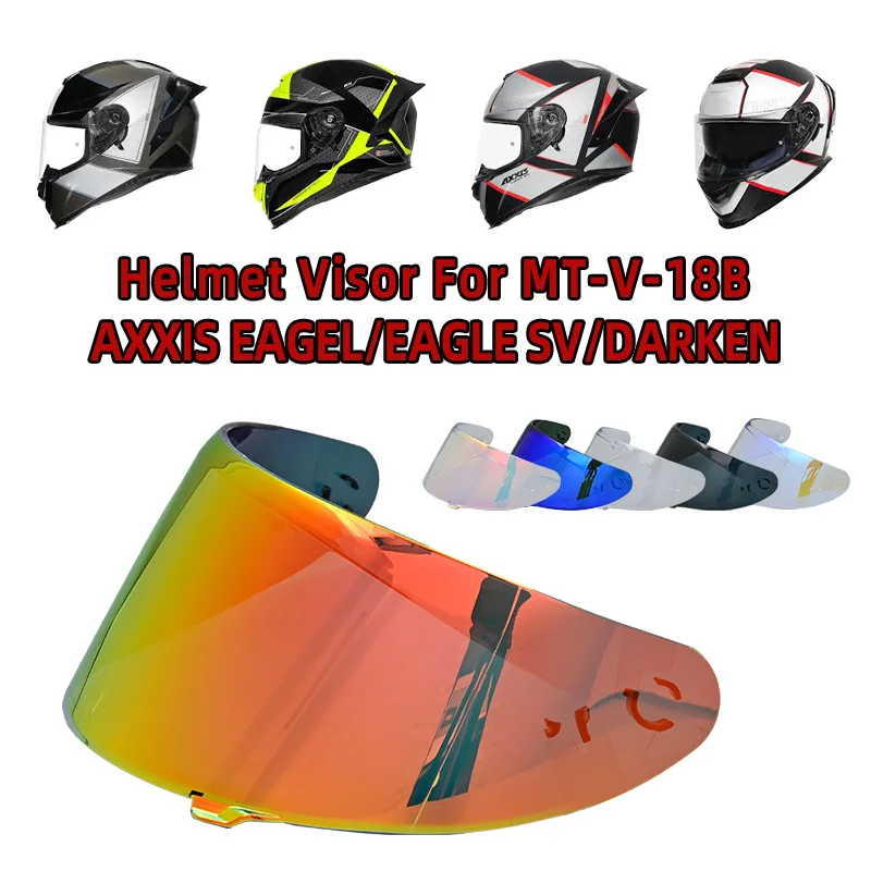 

Helmet Visor For MT-V-18B AXXIS EAGEL/EAGLE SV/DARKEN Helmet Lens Motorcycle Accessories Capacete Casco Moto MT-V-18B-Adapted