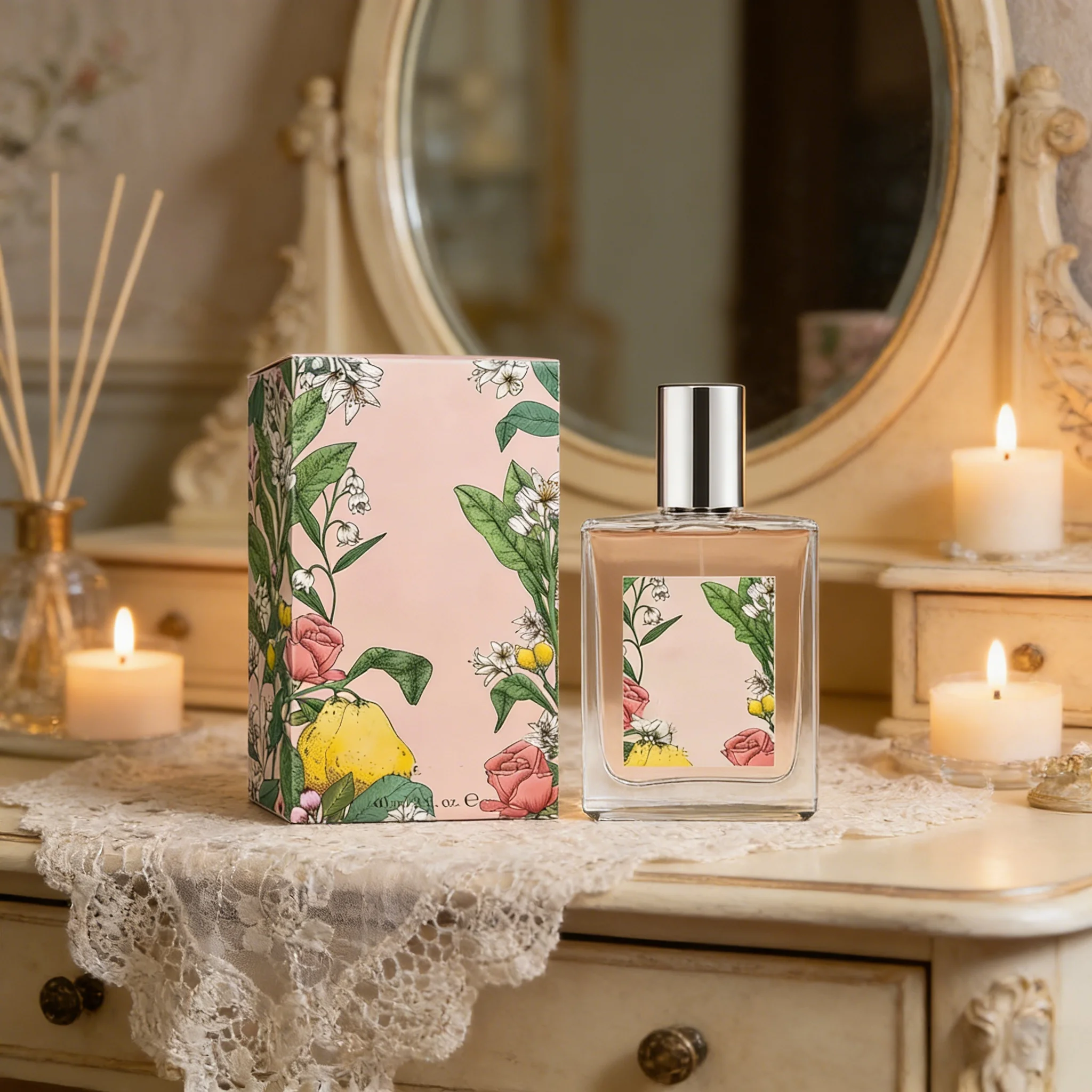 Grace Bergamot Eau De Toilette Perfume for Women - Bright Citrus Bergamot, Lily of the Valley & Musk Scent, Long-Lasting 10-20%