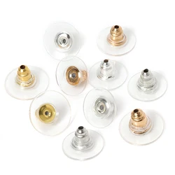 100pcs/lot Silicone Rubber Earring Backs Stopper Earnuts Stud Earring Back For DIY Jewelry Making Findings Accessories Supplies