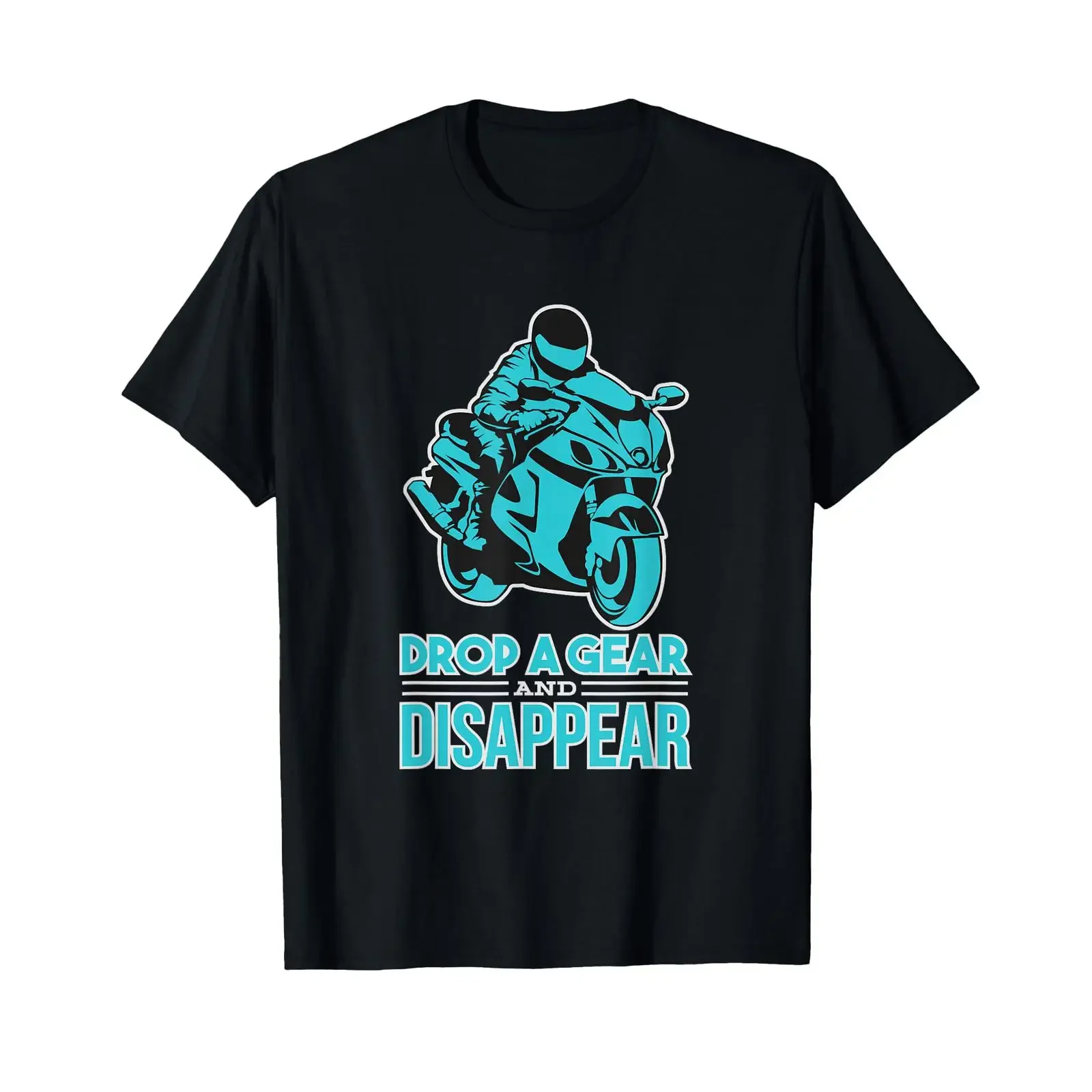 Drop A Gear and Disappear Biker Motorcycle T Shirt vintage Washed Unisex Slightly designer clothes Comfortable