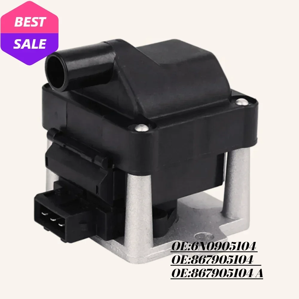 6N0905104 867905104 Bobina de encendido para Volkswagen Caddy Golf Passat Fox, para AUDI 80 90 1.8L 2.0L 2.5L 2.8
