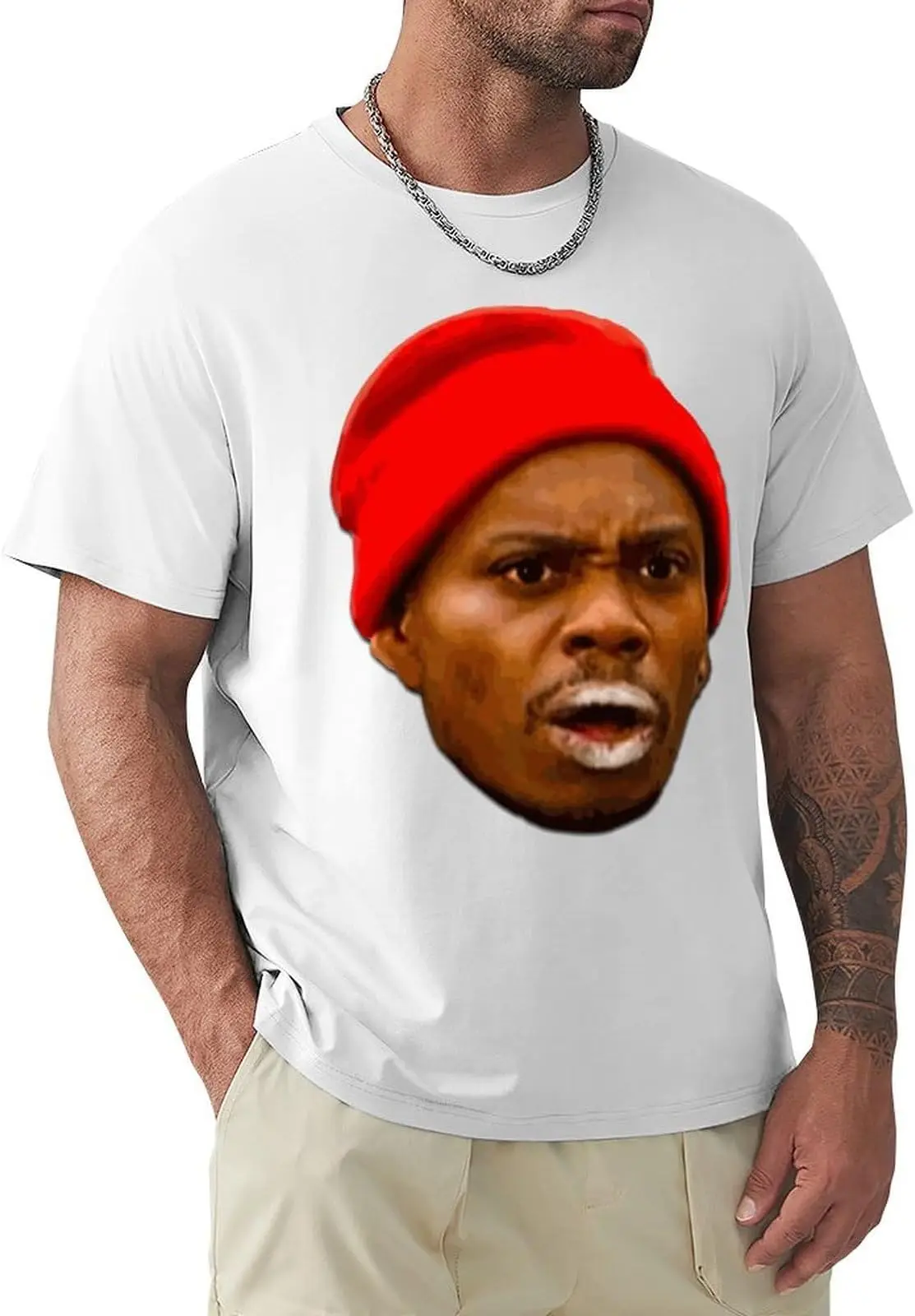 Dave Music Chappelle Men's Casual Cotton Short T-Shirt Tees High Quality 100%Cotton Short Sleeve