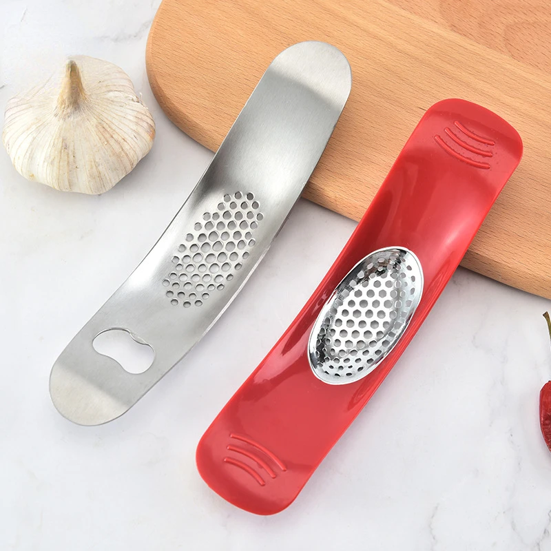 

Stainless Steel Kitchen Gadgets Garlic Press Crusher Mincer Chopper Tools Bottle Opener