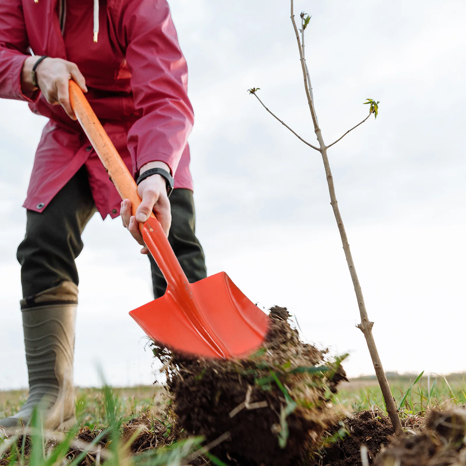 

Garden Shovel Lightweight Durable Practical for Transplanting Potting Soil Indoor Outdoor Cultivating Tools Gardening Supply